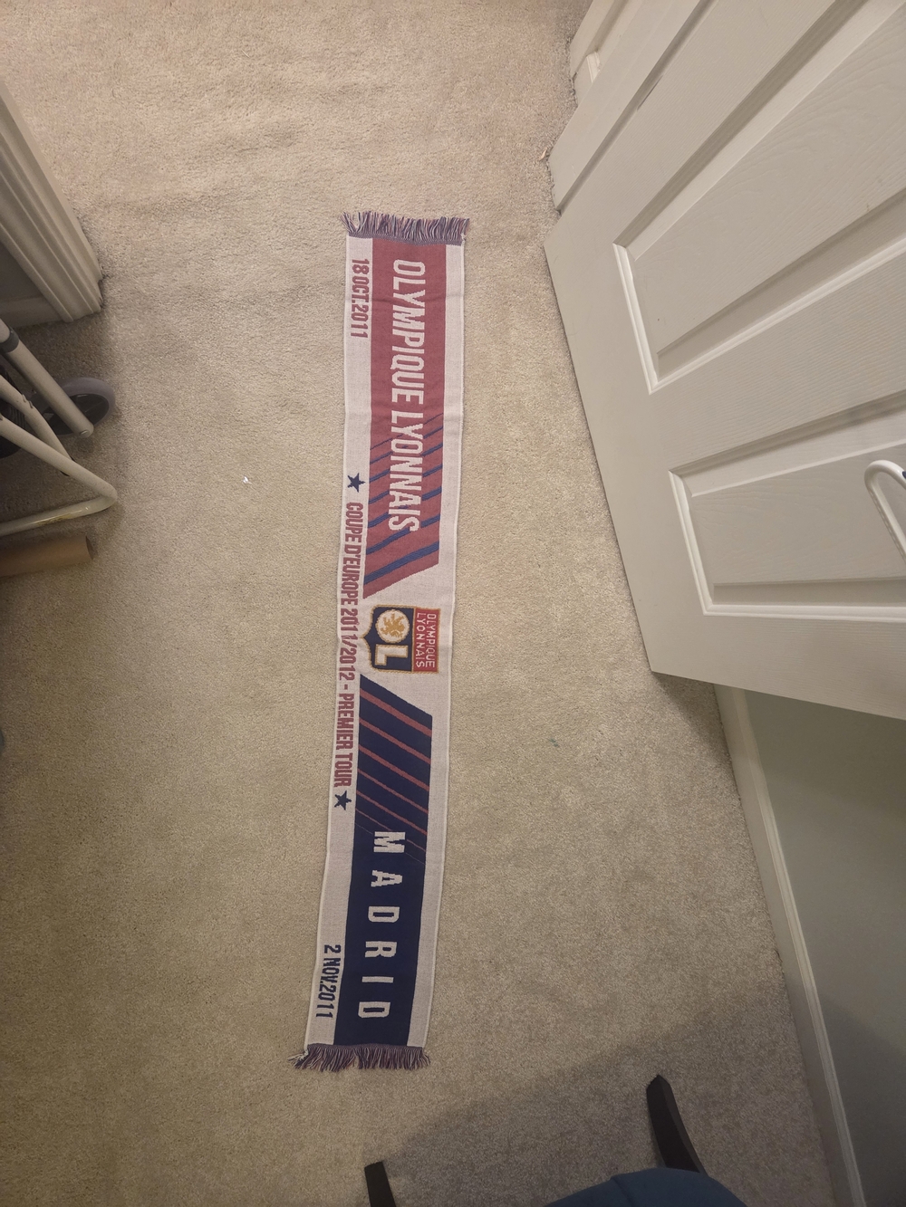 Lyon/Real Madrid Game Scarf
